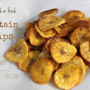 Plantain chips - 2 ways